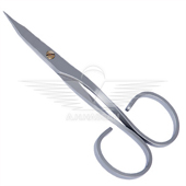 NAIL SCISSOR WITH ARROW POINTED BENDING RINGS