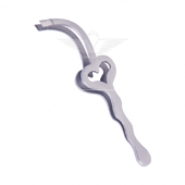 BEND TWEEZERS HEART DESIGN SNAKE BACK