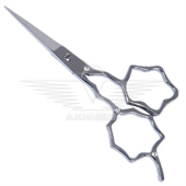 LADY SCISSOR WITH STAR RINGS AND FINGER REST