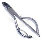 NAIL CUTTER WITH D SHAPE HANDLE AND WIRE SPRING
