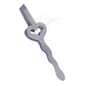 TWEEZERS SCANTED HEART DESIGN SNAKE SHADE