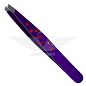 TWEEZERS REGULAR WITH 7 RED DIAMONDS